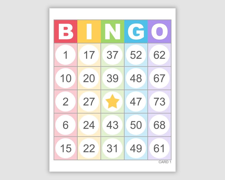 Extra Bingo Card & Daubers
