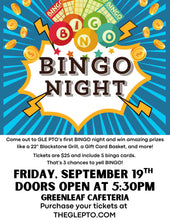 Load image into Gallery viewer, GLE Bingo Night
